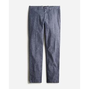 J.Crew Pants Mens Straight Fit Blue Chinos Cotton Linen 35x32